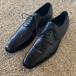 Broletto Mens Italian Dress Shoes Black Leather